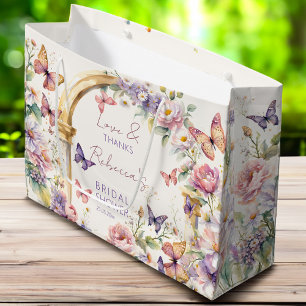 Grand Sac Cadeau Pommes à papillons douche nuptiale fleurie faveurs