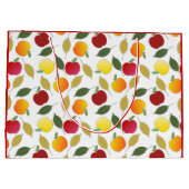 Grand Sac Cadeau Pommes et Feuilles (Dos)