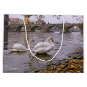 Grand Sac Cadeau Pont Swans et Charles à Prague (Dos)