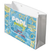 Grand Sac Cadeau Pool summer neon vibes birthday party (Devant Angle)