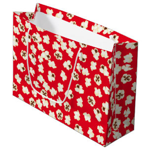 Grand Sac Cadeau Popcorn Anniversaire de la fête du cinéma