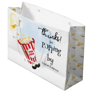 Grand Sac Cadeau Popcorn qui éclate en passant