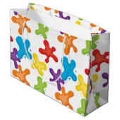 Grand Sac Cadeau Populaire Peinture éclaboussures artiste cadeau sa (Dos Angle)