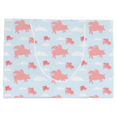 Grand Sac Cadeau Porcs volants lunaires (Dos)