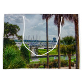Grand Sac Cadeau Port de Charleston (Devant)