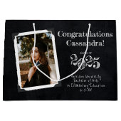 Grand Sac Cadeau Portrait du tableau de bord de l'enseignement (Devant)