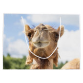 Grand Sac Cadeau Portrait d'un chameau (Dos)