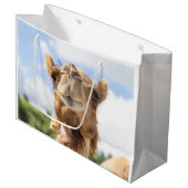 Grand Sac Cadeau Portrait d'un chameau (Devant Angle)