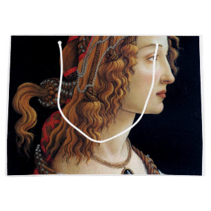 Grand Sac Cadeau Portrait d'une dame, Sandro Botticelli