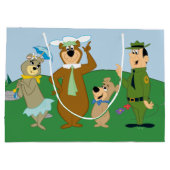 Grand Sac Cadeau Pose classique Yogi Bear and Friends (Dos)