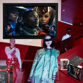 Grand Sac Cadeau Poster Black Future