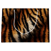Grand Sac Cadeau Poster de animal Orange Black Tiger Stripes (Devant)