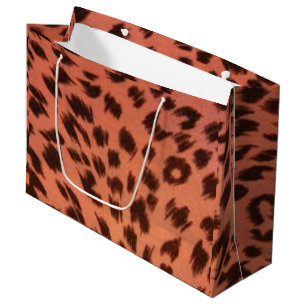 GRAND SAC CADEAU POSTER DE ANIMAL ROSE