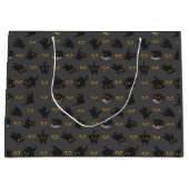 GRAND SAC CADEAU POSTURE EN CHAT NOIR (Devant)