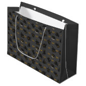 GRAND SAC CADEAU POSTURE EN CHAT NOIR (Devant Angle)