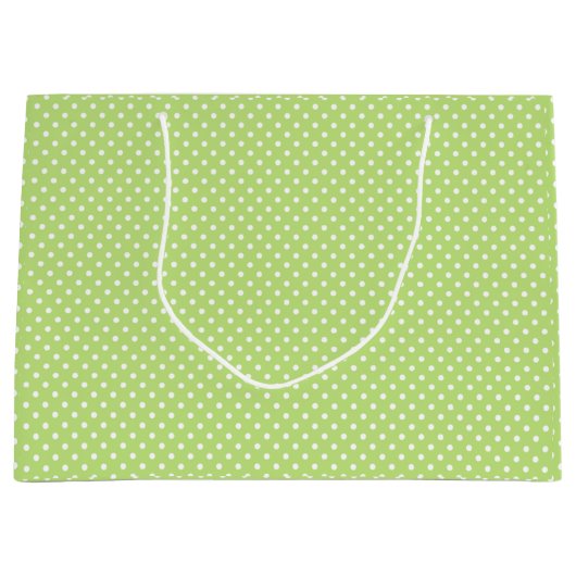 Grand Sac Cadeau Pot Polka (Devant)