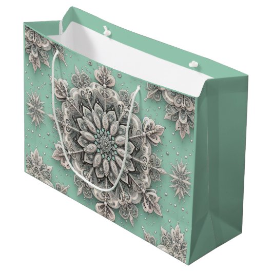Grand Sac Cadeau Pouf Cube (Devant Angle)