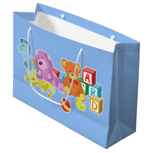 Grand Sac Cadeau Poupées mignonnes (bleu)