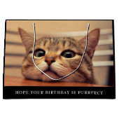 Grand sac cadeau pour chat mignon (Devant)