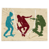 Grand Sac Cadeau Pour Skateboarders Skateboard Graphics Personnalis (Dos)