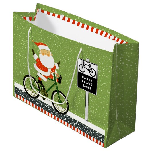 Grand sac cadeau pour vacances à vélo (Devant Angle)