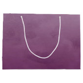 Grand Sac Cadeau Pourpre balayé élégant avec le monogramme simple (Dos)