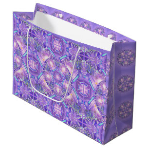 Grand Sac Cadeau Pourpre W1