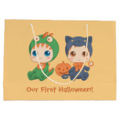 Grand Sac Cadeau Premier bébé d'Halloween (Dos)