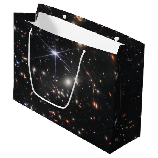 Grand Sac Cadeau Premier champ profond de l'univers de James webb (Devant Angle)