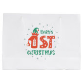 Grand Sac Cadeau Premier Noël du bébé (Dos)