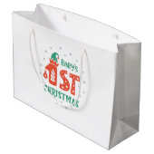 Grand Sac Cadeau Premier Noël du bébé (Dos Angle)