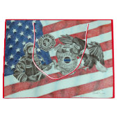 Grand Sac Cadeau Premier répondeur patriotique (Devant)