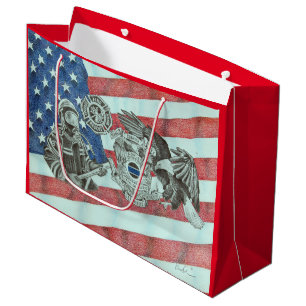 Grand Sac Cadeau Premier répondeur patriotique