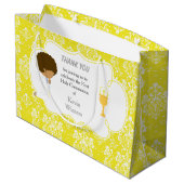 Grand Sac Cadeau Première communion Merci afro-américain (Dos Angle)