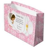 Grand Sac Cadeau Première communion Merci afro-américain (Dos Angle)