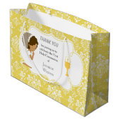 Grand Sac Cadeau Première communion Merci afro-américain (Dos Angle)