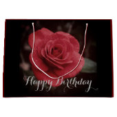 Grand Sac Cadeau Presentpåse med ros (Devant)