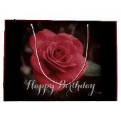 Grand Sac Cadeau Presentpåse med ros (Dos)