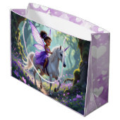 Grand Sac Cadeau Pretty Fairy in Enchanted Forest Birthday (Dos Angle)