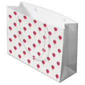 Grand Sac Cadeau Pretty lush pink tulips pattern (Dos Angle)