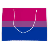 Grand Sac Cadeau Pride bisexuelle (Bi Drapeau) (Devant)