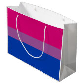 Grand Sac Cadeau Pride bisexuelle (Bi Drapeau) (Dos Angle)