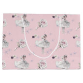 Grand Sac Cadeau Prima Ballerina Swan et Roses (Dos)