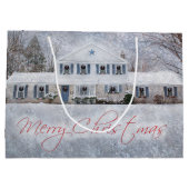 Grand Sac Cadeau Primitive Winter Snow Country Rustic Open House (Dos)