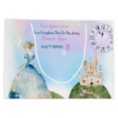 Grand Sac Cadeau Princess Birthday Kids (Dos)