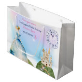 Grand Sac Cadeau Princess Birthday Kids (Devant Angle)