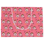 Grand Sac Cadeau Princess Pig Motif (Dos)