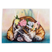 Grand Sac Cadeau Princesse boudante Gift Bag (Devant)