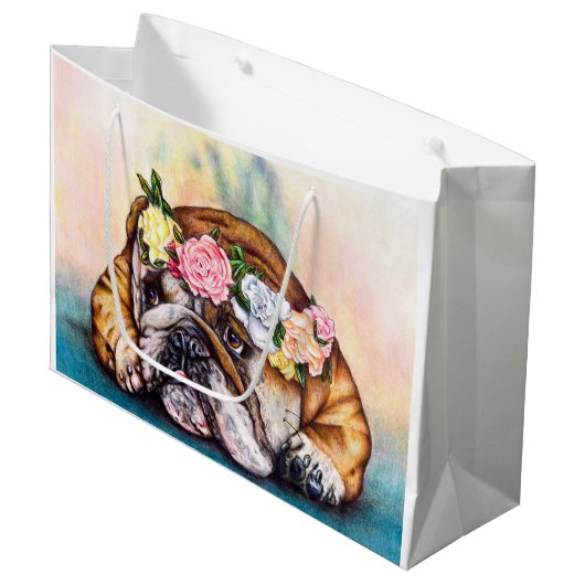 Grand Sac Cadeau Princesse boudante Gift Bag (Devant Angle)