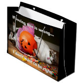 Grand Sac Cadeau Princesse Chat avec seau à bonbons (Devant Angle)